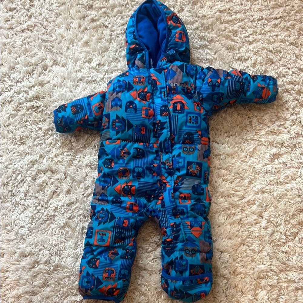 Columbia Blue Dinosaur Print Footies